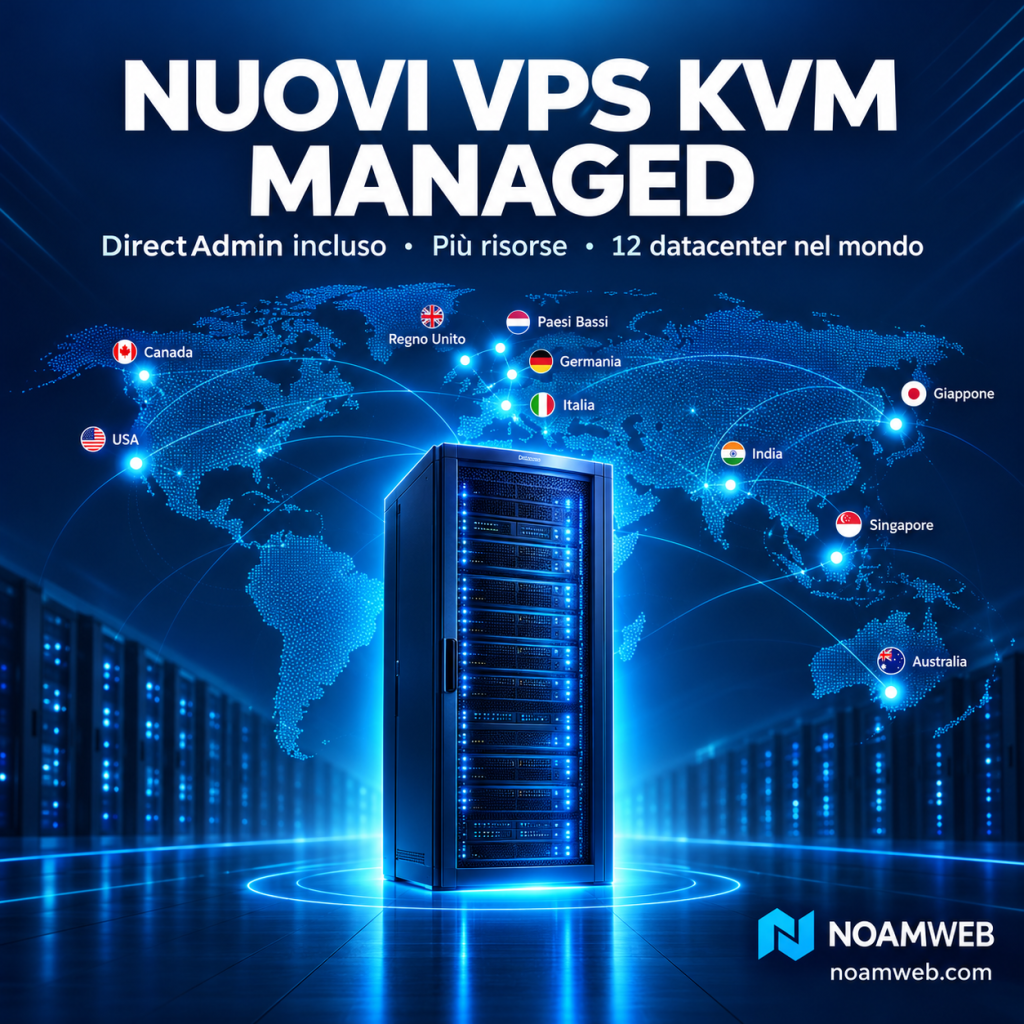Nuovi VPS KVM Managed